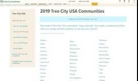 
							         Tree City USA Directory - The Arbor Day Foundation								  
							    