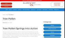 
							         Tree Pollen Springs Into Action - Allergy & ENT Associates								  
							    