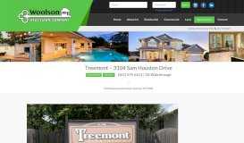 
							         Treemont – 3104 Sam Houston Drive – Woolson Real Estate Company								  
							    