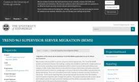 
							         Trend 963 Supervisor Server Migration (BEMS) | Project ...								  
							    