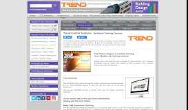 
							         Trend Control Systems Technical Training Courses - Building Design UK								  
							    
