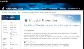 
							         Trend.Micro.IMSVA.Management.Portal.Authentication.Bypass | IPS ...								  
							    
