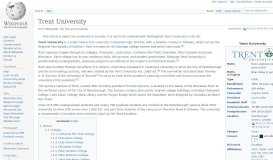 
							         Trent University - Wikipedia								  
							    