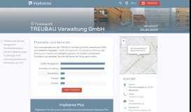 
							         TREUBAU Verwaltung GmbH - Implisense Companies and Markets ...								  
							    