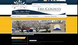 
							         Tri-County Community College New Students Portal - Tri-County ...								  
							    