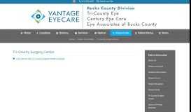 
							         Tri-County Surgery Center – Tri-County Eye Physicians & Surgeons								  
							    