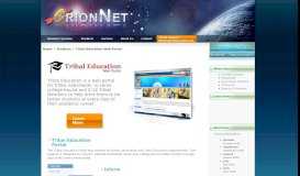 
							         Tribal Education Web Portal - OrionNet Systems LLC.								  
							    