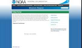 
							         Tribal Portal : Western Region - NOAA Regional Collaboration								  
							    