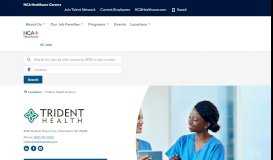 
							         Trident Health System - HCA Careers								  
							    