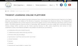 
							         Trident Learning Online Platform / Initiatives / Higher Education ...								  
							    