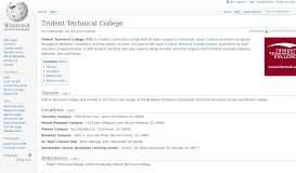 
							         Trident Technical College - Wikipedia								  
							    