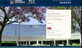 
							         Trident University Portal								  
							    