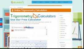 
							         Trigonometry: A Collection of 158 Trigonometry Calculators Separated ...								  
							    
