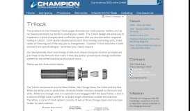 
							         Trilock | Champion Screw - Champion Screw Machine								  
							    