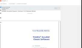 
							         Trimble® Accubid Classic | Version 13.0 Release Notes								  
							    
