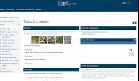 
							         Trine MyPortal - Trine University								  
							    