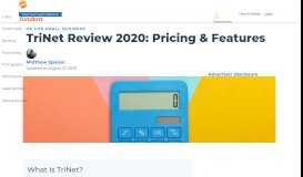 
							         TriNet Review 2019: Features, Pricing, Alternatives - Fundera								  
							    