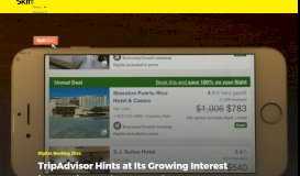 
							         TripAdvisor Hints at Its Growing Interest in Vacation Package Search ...								  
							    