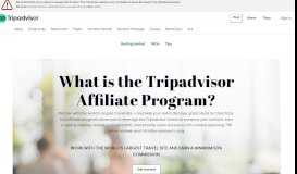 
							         TripAdvisor Travel Affiliate Program								  
							    