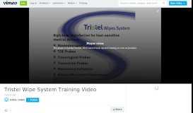 
							         Tristel Wipe System Training Video on Vimeo								  
							    