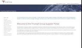 
							         Triumph Group Supplier Portal Link								  
							    