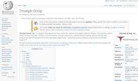 
							         Triumph Group - Wikipedia								  
							    