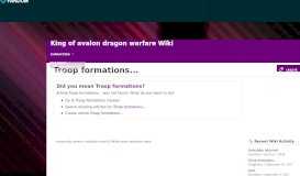 
							         Troop formations | King of avalon dragon warfare Wiki | FANDOM ...								  
							    