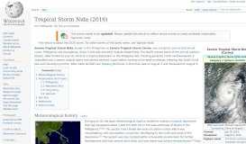 
							         Tropical Storm Nida (2016) - Wikipedia								  
							    