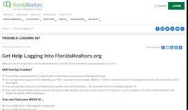 
							         Trouble Logging In? | Florida Realtors								  
							    