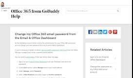 
							         Trouble with login | Office 365 from GoDaddy - GoDaddy Help US								  
							    