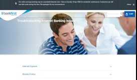 
							         Troubleshooting Internet Banking Issues | Bank First								  
							    