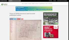 
							         Trove of NSW historical land records published online - Spatial Source								  
							    