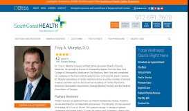 
							         Troy A. Murphy, D.O. | SouthCoast Health								  
							    