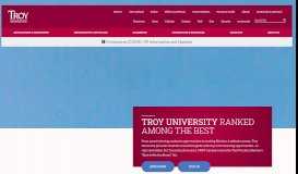 
							         Troy University | Troy University								  
							    