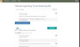 
							         Truist Login - post regarding Truist Bank layoffs								  
							    