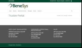 
							         Trustee Portal - BeneSys								  
							    