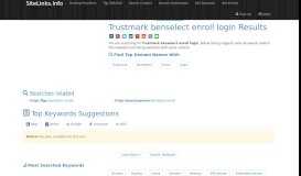 
							         Trustmark benselect enroll login Results For Websites Listing								  
							    