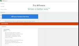
							         Try Alfresco software Online | Alfresco								  
							    