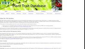 
							         TRY Data Portal - TRY Plant Trait Database								  
							    