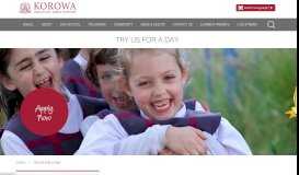 
							         Try Us for a Day - Korowa Anglican Girls' School								  
							    