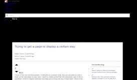 
							         Trying to get a page to display a certain way - Stack Overflow								  
							    