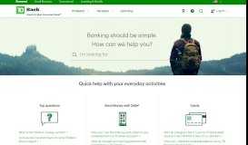 
							         trying to login to my career login - TD Helps | TD Bank								  
							    