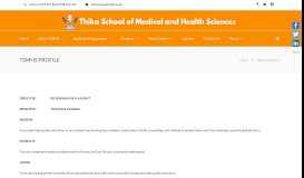 
							         TSMHS PROFILE | Thika School of Medical and Health Sciences								  
							    