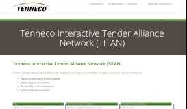 
							         TSP - TITAN - Tenneco Supplier Portal - Tenneco Inc.								  
							    