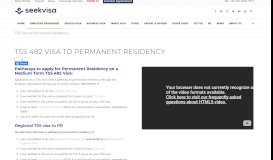 
							         TSS Visa to Permanent Residency - Australian Migration Agents and ...								  
							    