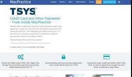 
							         Tsys | Mac Medical, Dental, Chiropractic, Optometry, EMR, EHR and ...								  
							    