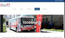
							         ttconnect - iGovTT - Intelligent, Integrative, Innovative								  
							    
