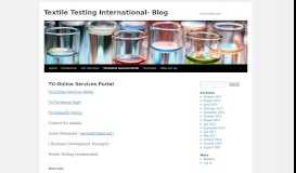 
							         Tti-Online Services Portal | Textile Testing International- Blog								  
							    