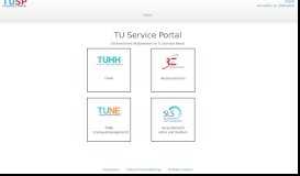 
							         TU Service Portal - TUHH								  
							    