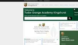 
							         Tudor Grange Academy Kingshurst – Engaging Minds, Enhancing ...								  
							    